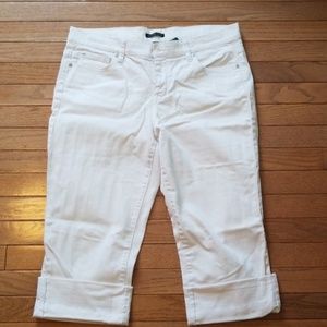 White Jean Capris